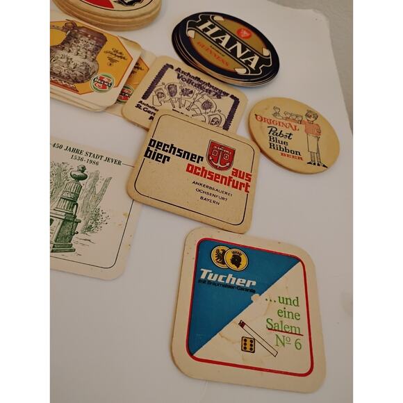 Vintage German Beer Coasters Lot Drink Mats Cardboard Deutsch Bier - Picture 4 of 5
